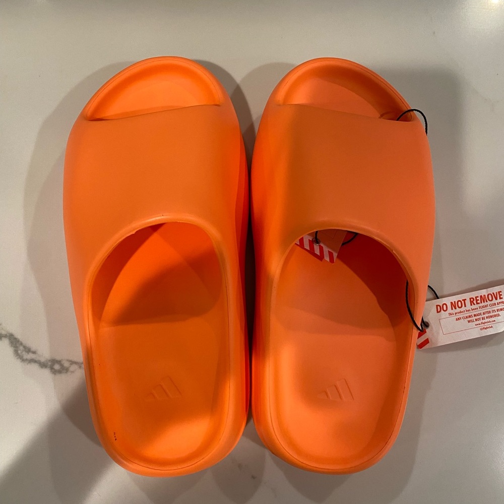 Yeezy orange slide